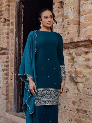 EMBUN KURUNG – DARK TEAL BLUE